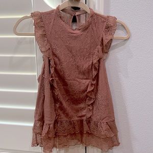 NEW Express Pink Lace Cami Top, Size S